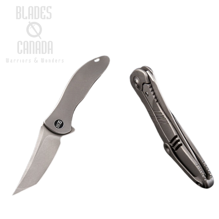 (image for) WE Knife Synergy 2 Flipper Framelock Knife, M390 Tanto, Titanium, 912C