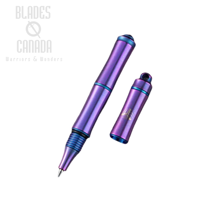 WE Knife TP-04D Syrinx Pen, Titanium Blue/Purple, TP-04D