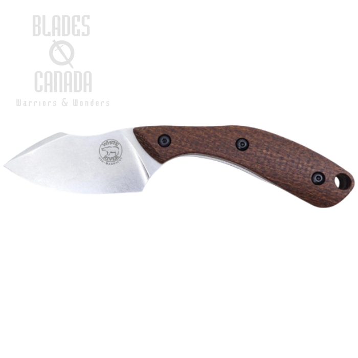 White River Apex Fixed Blade Knife, Magnacut, Micarta Natural Burlap, Kydex Sheath, WRSS-APX-BNA