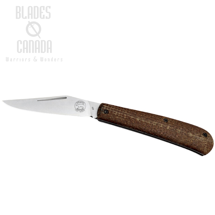 White River Trailhead Trapper Folding Knife, CPM S35VN, Micarta Natural, WRTHT-BNA