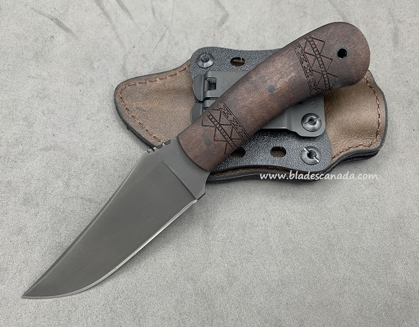 Winkler Knives II Blue Ridge Hunter Fixed Blade Knife, Maple Tribal, WK019