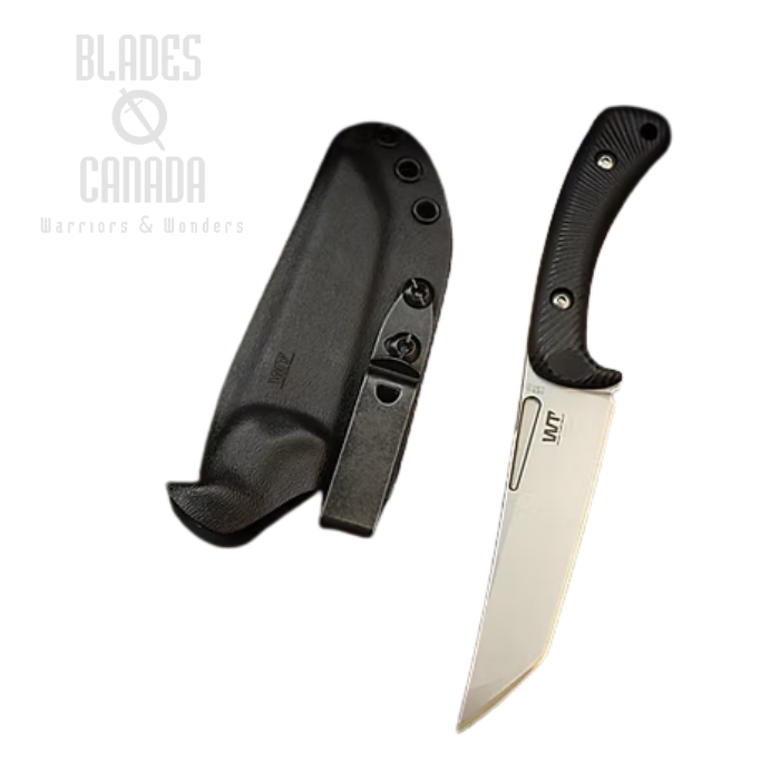 (image for) Work Tuff Gear Devilhorn Fixed Blade Knife, AEB-L Satin, G10 Black, Kydex Sheath