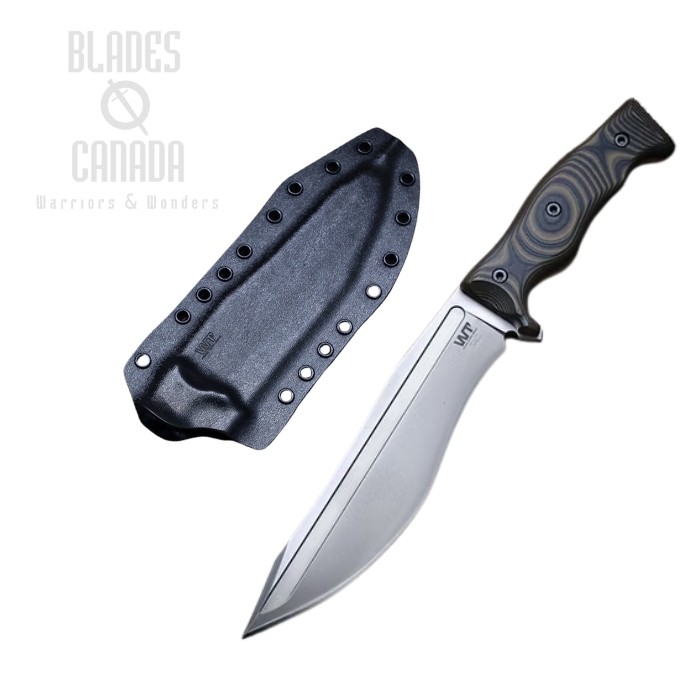 (image for) Work Tuff Gear Little Evil Fighter-Gen 2 Fixed Blade Knife, K329 Satin, G10 Camo Gator, Kydex Sheath