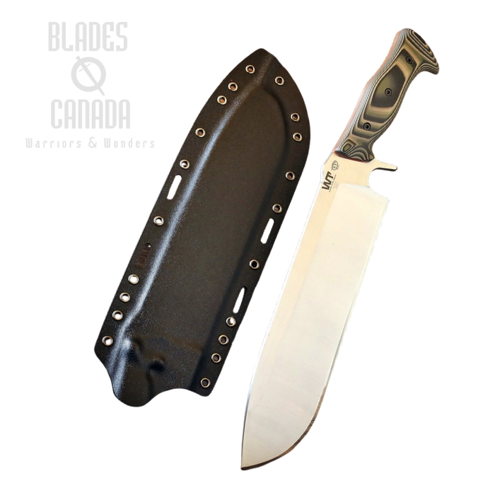 (image for) Work Tuff Gear Mt. Man Fixed Blade Knife, K329 Satin, G10 Camo, Kydex Sheath