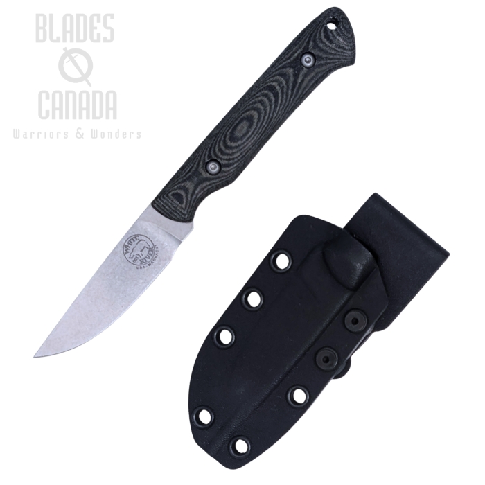 White River Small Game Fixed Blade Knife, MagnaCut, Micarta Black/OD, WRSG-LBO-MAG (image for) White River Small Game Fixed Blade Knife, MagnaCut, Micarta Black/OD, WRSG-LBO-MAG