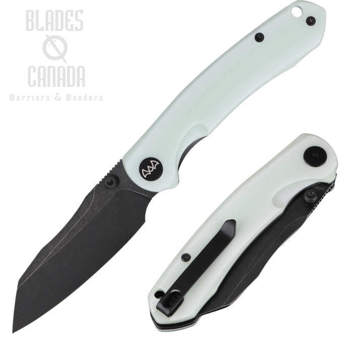 (image for) Wixco Axor Folding Knife, 14C28N Black, G10 White Jade, WXC15-D