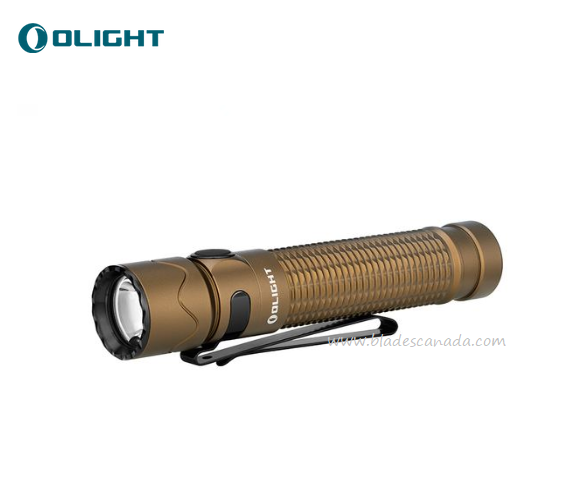 Olight Warrior Mini 2 Tactical Flashlight, Desert Tan - 1750 Lumens - Click Image to Close
