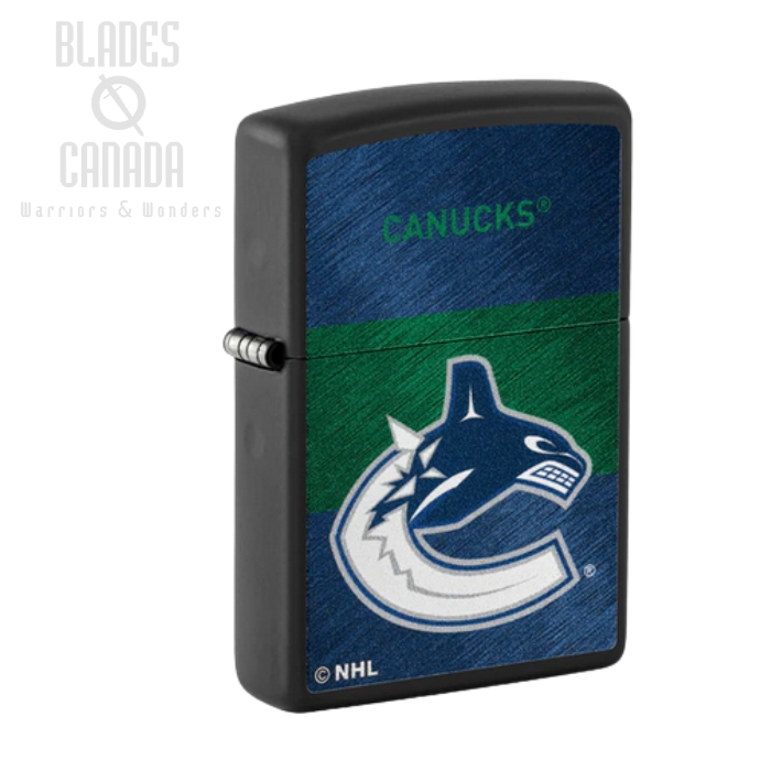 Zippo NHL Vancouver Canucks Lighter, Metal Construction, 42343