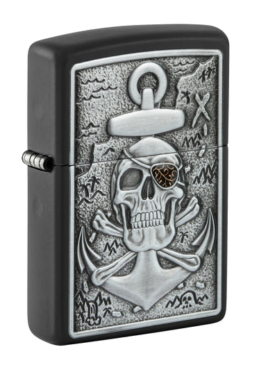 Zippo Skull Anchor Emblem Design Lighter, 48122