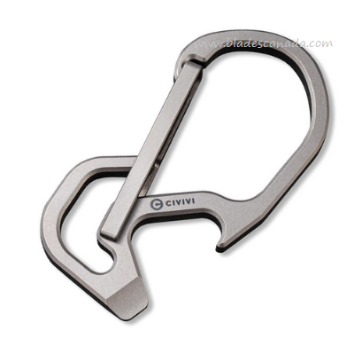 CIVIVI Click Carabiner Multi-Tool, Titanium Grey, A-01A