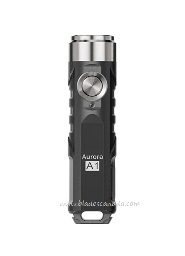 Rovyvon Aurora A1-G4 Keychain Flashlight, Black, High CRI, 420 Lumens