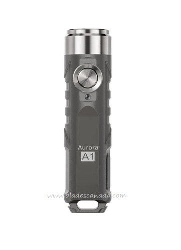 Rovyvon Aurora A1-G4 Keychain Flashlight, Gray, High CRI, 420 Lumens