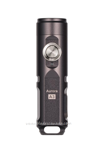 Rovyvon Aurora A3 Gen 4 Keychain Flashlight, Aluminum Gunmetal, High CRI, 420 Lumens