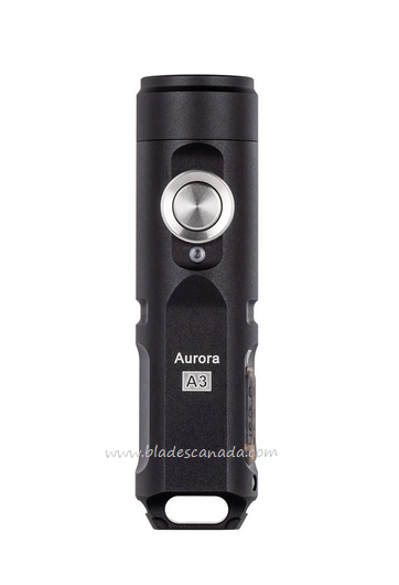 Rovyvon Aurora A3 Gen 4 Keychain Flashlight, Aluminum Black, 650 Lumens