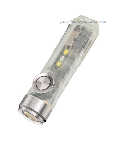 Rovyvon Aurora A5-G4 Keychain Flashlight, Glow Body, White and Red LED, 650 Lumens