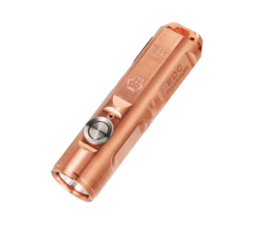 Rovyvon Aurora A9-G4 Keychain Flashlight, Copper Body, High CRI, 420 Lumens