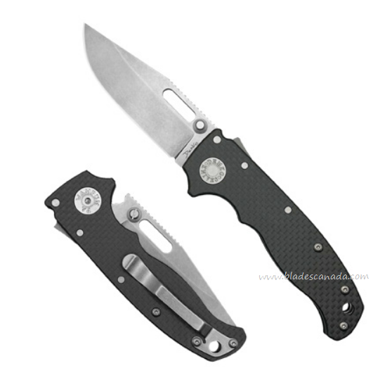 Demko AD20.5 Folding Knife, S35VN Clip Point, Carbon Fiber