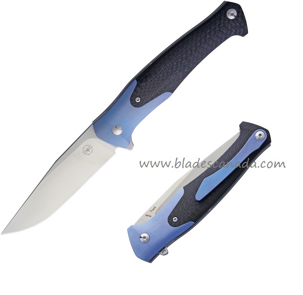 Amare Track Flipper Folding Knife, CMP-S35VN, Carbon Fiber, AMR201809 - Click Image to Close