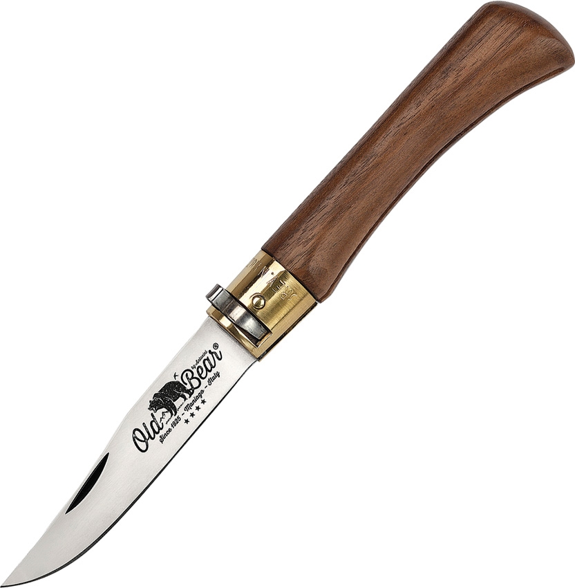 Antonini Old Bear Large Folding Knife, Stainless, Walnut Wood, 9307/21LN - Click Image to Close