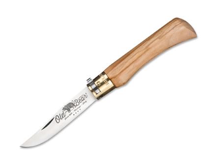 Antonini Old Bear XL Folding Knife, Stainless, Olive Wood, ANT930723LU - Click Image to Close