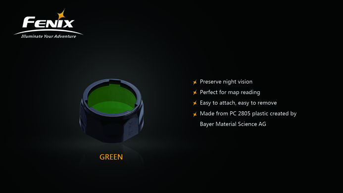 Fenix AOF-S+ Green Filter - PD35/PD12/UC40 - Click Image to Close