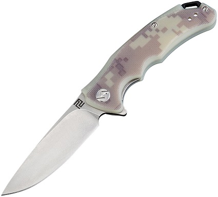 Artisan Cutlery Mini Tradition Flipper Folding Knife, D2, G10 Camo, 1702PSCGF