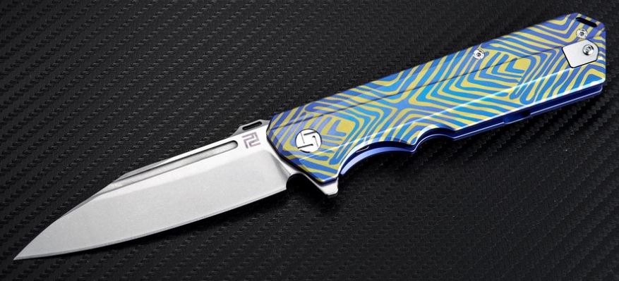 Artisan Cutlery Littoral Flipper Framelock Knife, S35VN, Titanium, 1703GBU03