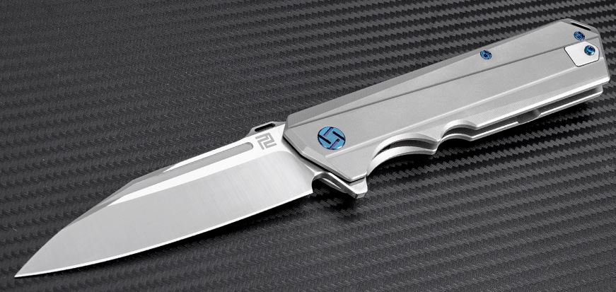 Artisan Cutlery Littoral Flipper Framelock Knife, S35VN, Titanium, 1703GGY