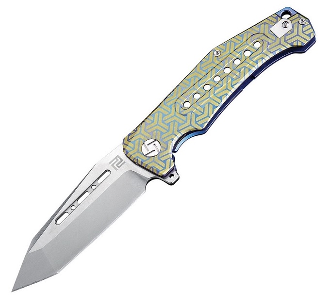 Artisan Cutlery Jungle Flipper Folding Knife, S35VN, Titanium, 1705GBU02