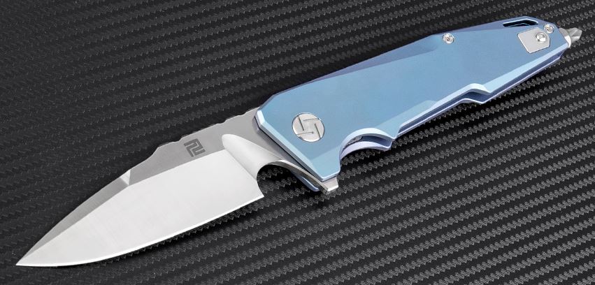 Artisan Cutlery Predator Flipper Framelock Knife, S35VN, Titanium, 1706GBU