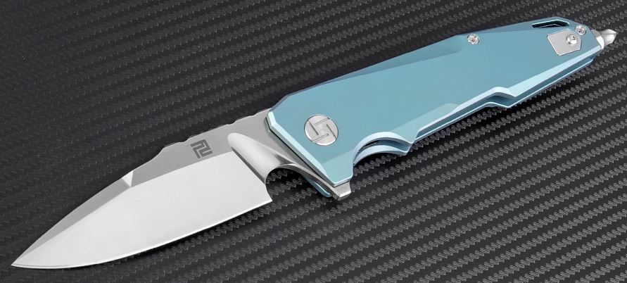 Artisan Cutlery Predator Flipper Framelock Knife, S35VN, Titanium, 1706GGN - Click Image to Close