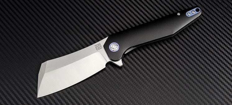 Artisan Cutlery Osprey Flipper Framelock Knife, M390, Titanium, 1803GBKM - Click Image to Close