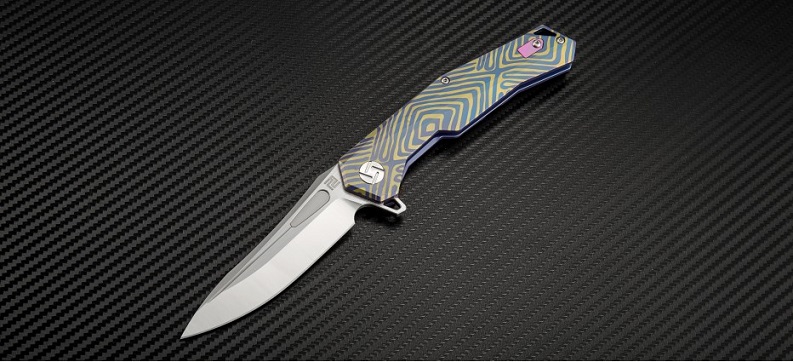 Artisan Cutlery Zumwalt Flipper Framelock Knife, S35VN, Titanium, 1808G-BU03