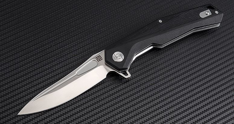 Artisan Cutlery Zumwalt Flipper Folding Knife, D2, G10 Black, 1808PBKC - Click Image to Close