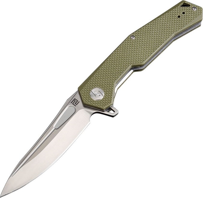 Artisan Cutlery Zumwalt Flipper Folding Knife, D2, G10 Green, 1808PGNF