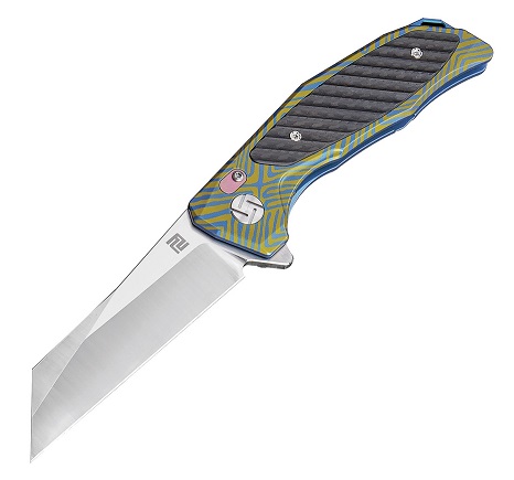 Artisan Cutlery Falcon Flipper Framelock Knife, S35VN, Titanium, 1809GBU03