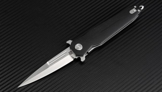 Artisan Cutlery Hornet Flipper Folding Knife, D2, G10 Black, 1810PBKC
