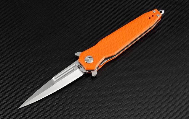 Artisan Cutlery Hornet Dagger Flipper Folding Knife, D2, G10 Orange, 1810POEF