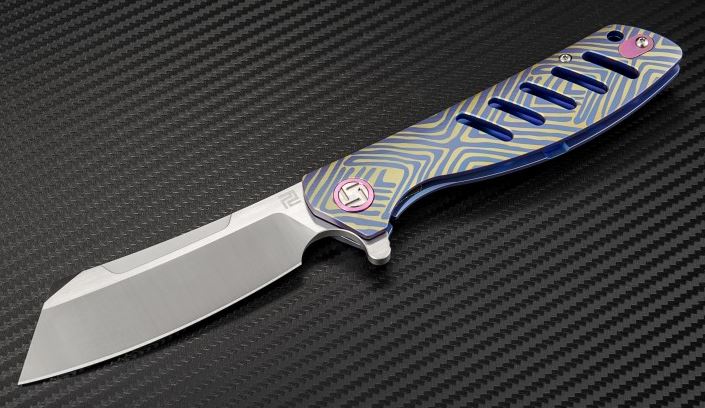 Artisan Cutlery Tomahawk Flipper Framelock Knife, S35VN, Titanium, 1815GBU03