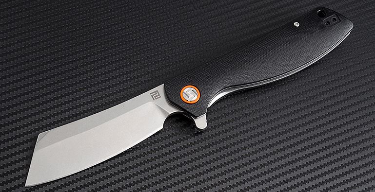 Artisan Cutlery Tomahawk Flipper Folding Knife, D2, G10 Black, 1815PBKC - Click Image to Close