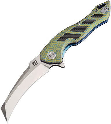 Artisan Cutlery Eagle Flipper Framelock Knife, S35VN, Titanium, 1816GBU02