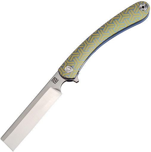 Artisan Cutlery Orthodox Flipper Framelock Knife, S35VN, Titanium, 1817GBU02 - Click Image to Close