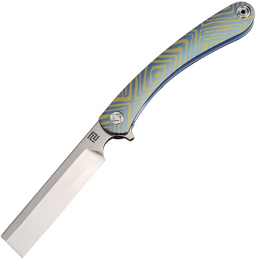 Artisan Cutlery Orthodox Flipper Framelock Knife, S35VN, Titanium, 1817GSBU03