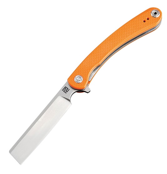 Artisan Cutlery Orthodox Flipper Folding Knife, D2, G10 Orange, 1817POEF