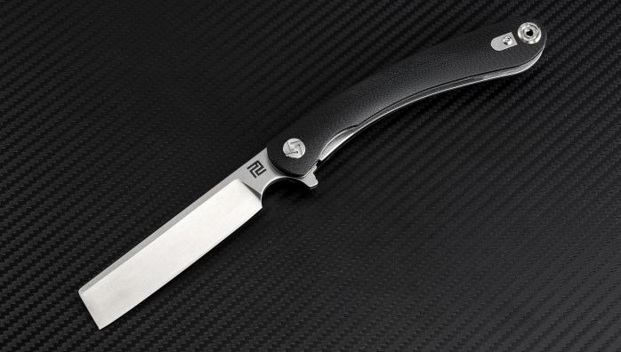 z Artisan Cutlery Mini Orthodox Flipper Folding Knife, D2, G10 Black, 1817PSBKC