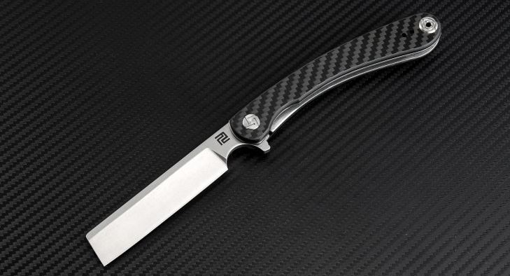 Artisan Cutlery Mini Orthodox Flipper Folding Knife, D2, Carbon Fiber, 1817PSCF