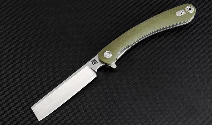 Artisan Cutlery Mini Orthodox Flipper Folding Knife, D2, G10 OD, 1817PSGNC