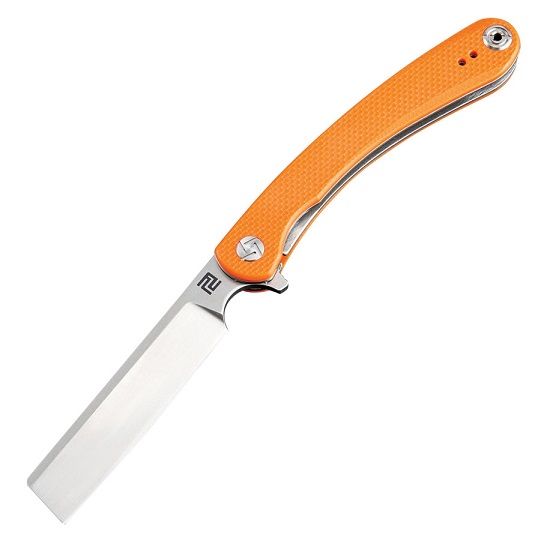 Artisan Cutlery Mini Orthodox Flipper Folding Knife, D2, G10 Orange, 1817PSOEF