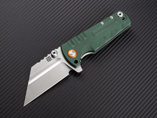 Artisan Cutlery Proponent Flipper Folding Knife, D2, G10 Green, 1820P-GNF - Click Image to Close
