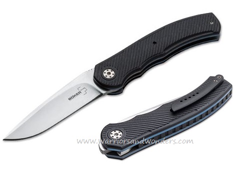 Boker Plus A2 Tactical Flipper Folding Knife, VG10, G10 Black, B-01BO350